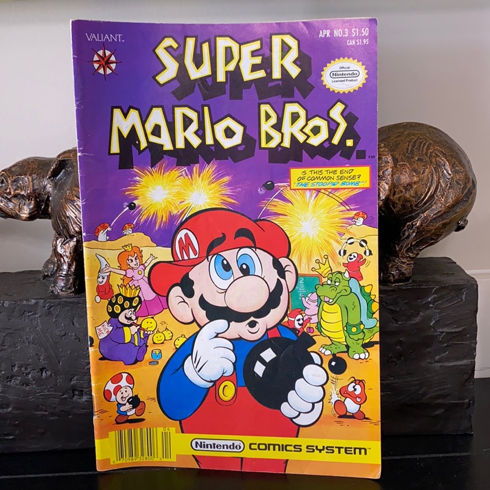 Adventures of Super Mario Bros Comic Issue 6 1991 Valiant Series 2 Stooped Bomb
